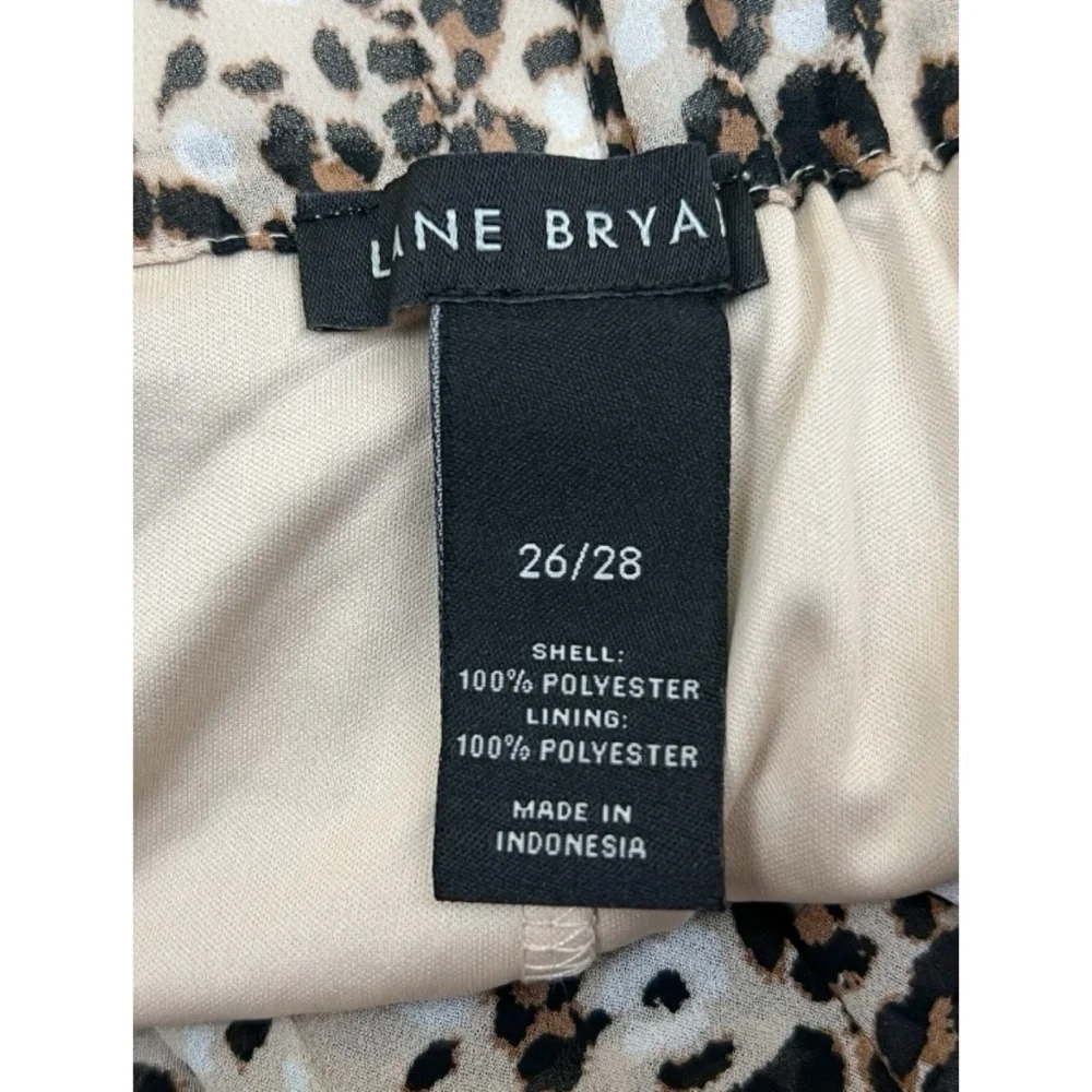 Lane Bryant Leopard Print Pull On Pleated Skirt Plus Size 26/28